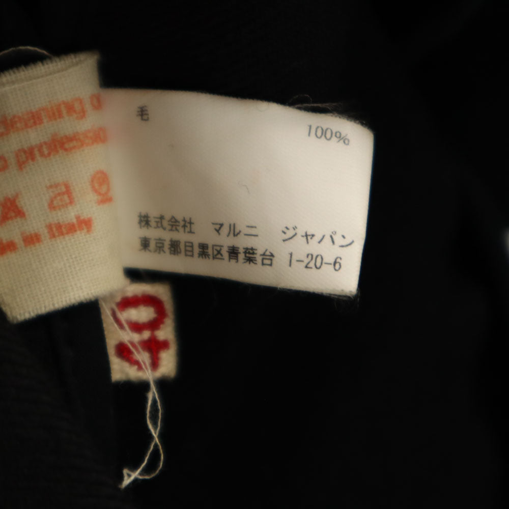 MARNI マルニ ウール ジャケット 40 ブラック レディース