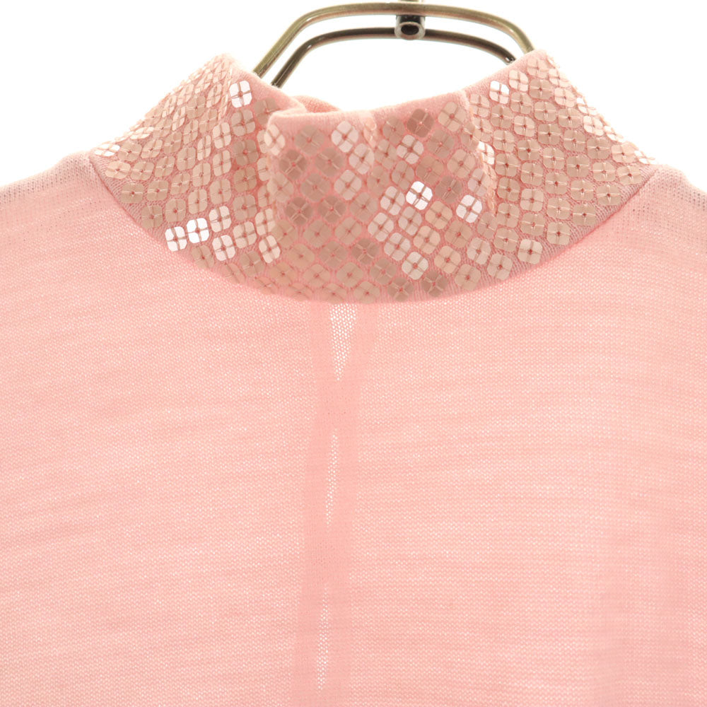 GIVENCHY ジバンシィ 90s 日本製 オールド 7分袖 ハイネック ニット M ピンク レディース