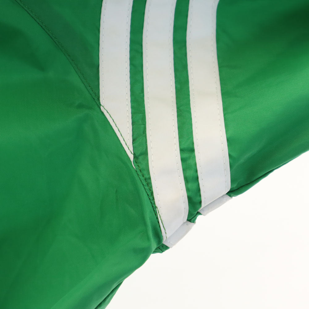 アディダス 70s 80s ヴィンテージ デサント製 トレフォイルロゴ ナイロンジャケット S グリーン adidas フード付き メンズ
