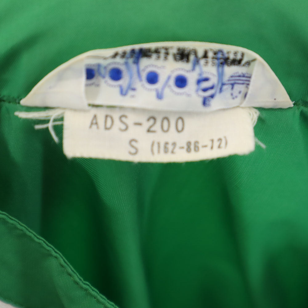 アディダス 70s 80s ヴィンテージ デサント製 トレフォイルロゴ ナイロンジャケット S グリーン adidas フード付き メンズ
