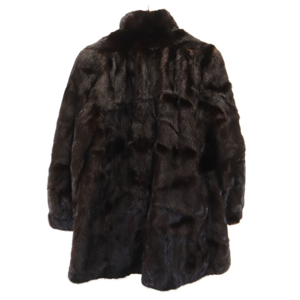 MITSUKOSHI ミツコシ 毛皮コート 9 ブラウン SAGAMINK レディース