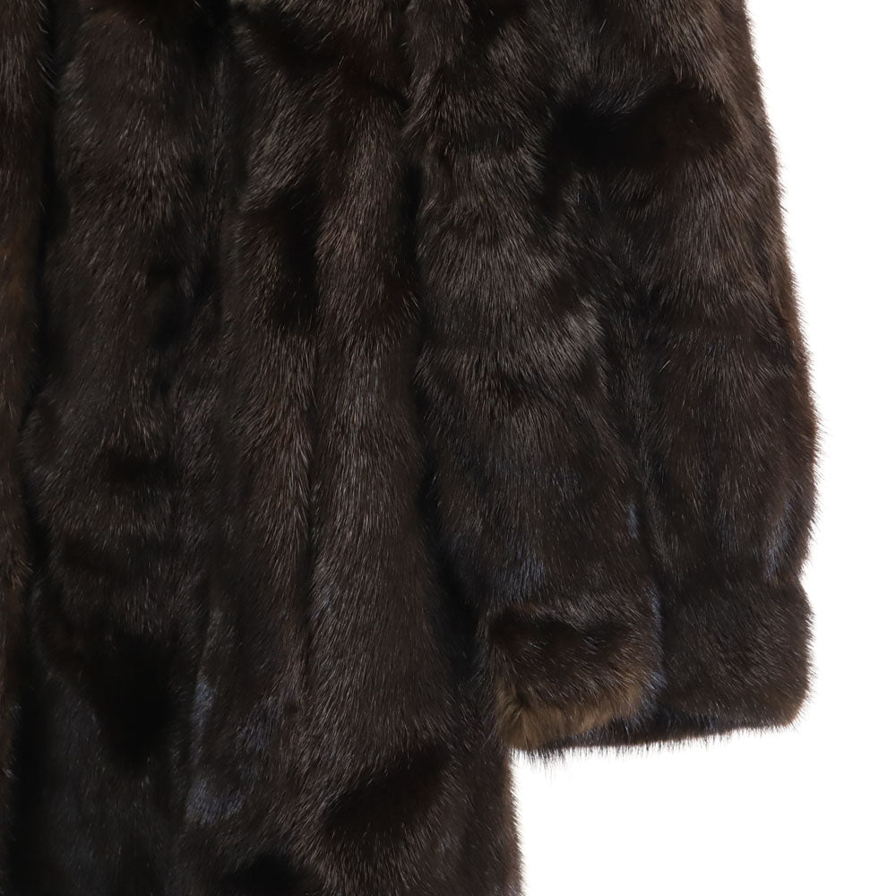 MITSUKOSHI ミツコシ 毛皮コート 9 ブラウン SAGAMINK レディース