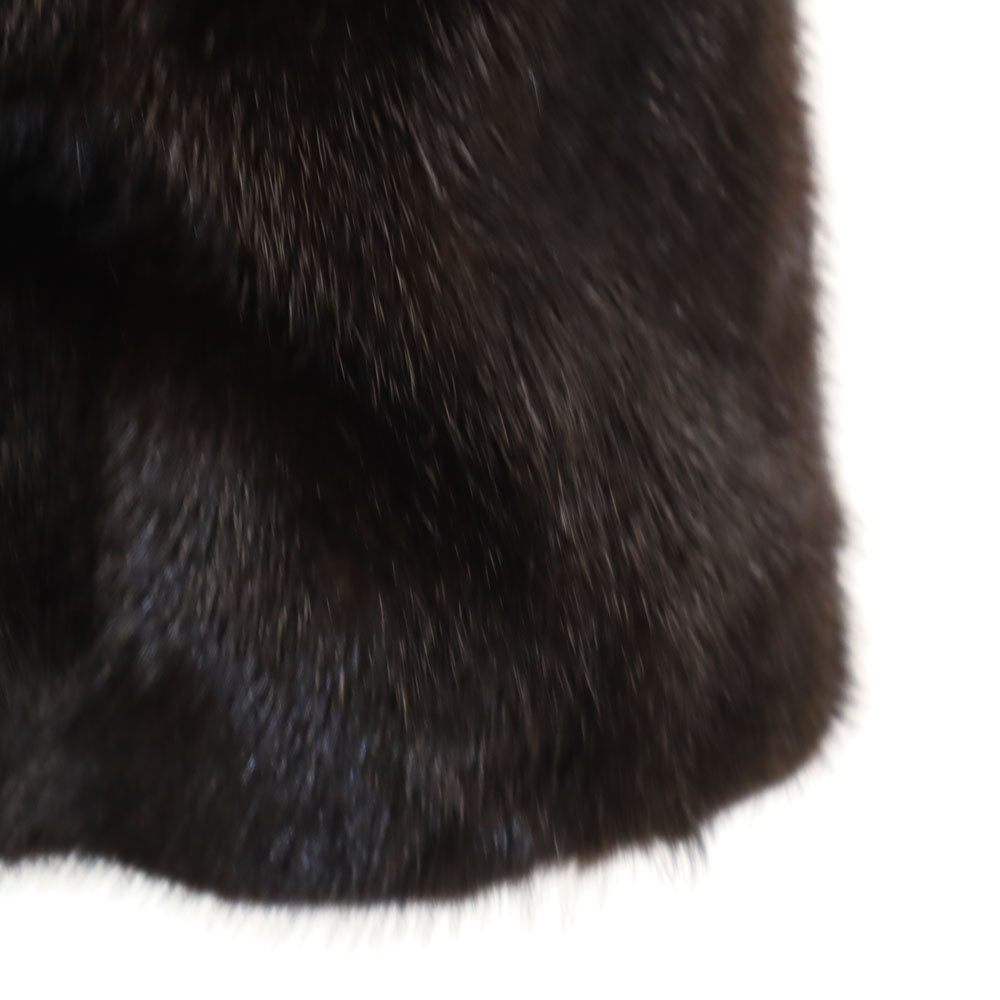 MITSUKOSHI ミツコシ 毛皮コート 9 ブラウン SAGAMINK レディース