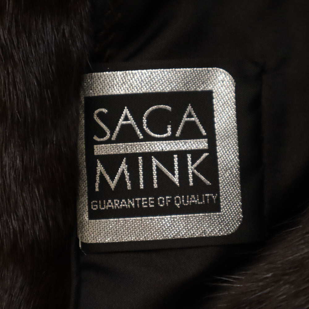 MITSUKOSHI ミツコシ 毛皮コート 9 ブラウン SAGAMINK レディース