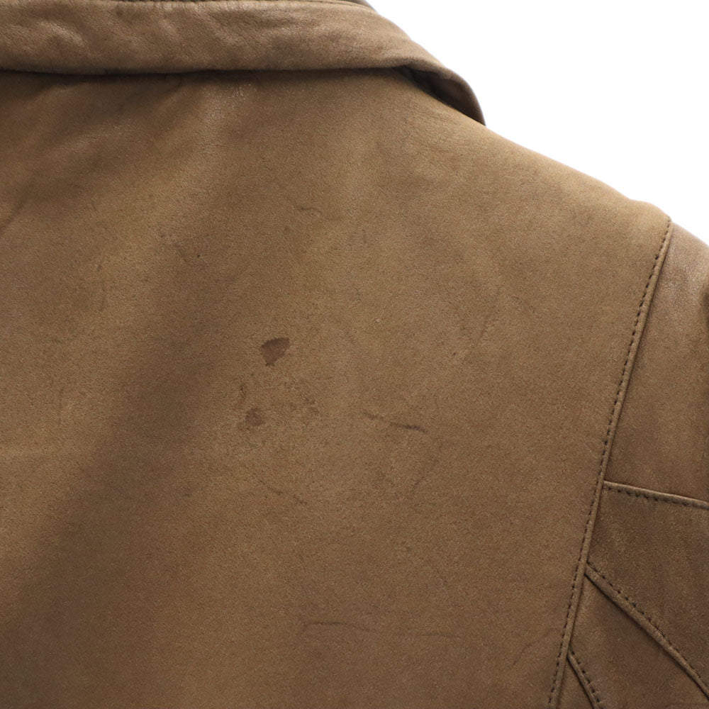 TOUCH 牛革 レザージャケット ブラウン メンズ