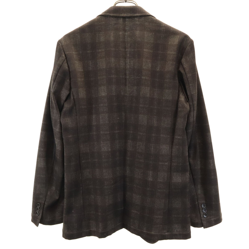ビーミングバイビームス チェック柄 テーラードジャケット 44 ブラウン系 B:MING by BEAMS ストレッチ メンズ