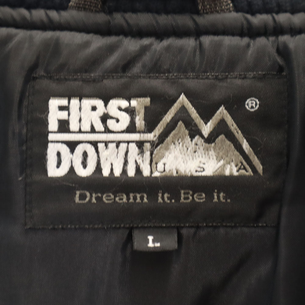 ファーストダウン 90s オールド 3WAY 中綿ライナー付 中綿ジャケット L 黒 FIRSTDOWN メンズ