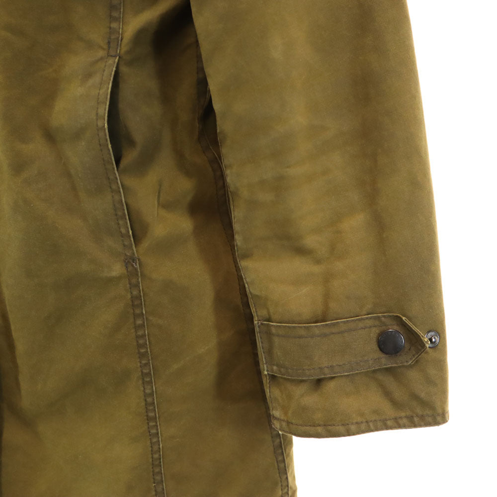 Barbour バブアー イングランド製 3ワラント ニューマーケット オイルドジャケット 10 カーキブラウン 中綿入り レディース