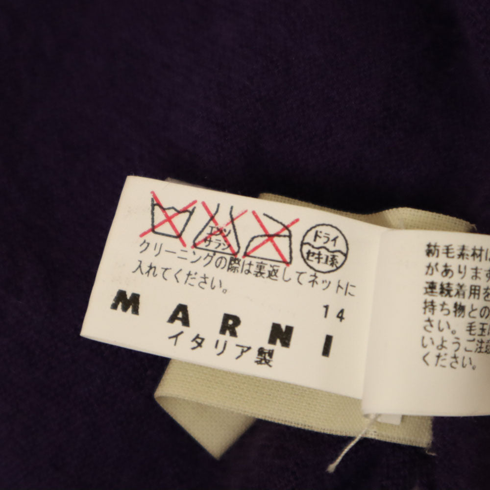 MARNI マルニ イタリア製 カシミヤ100% 長袖 ニット 40 パープル セーター レディース