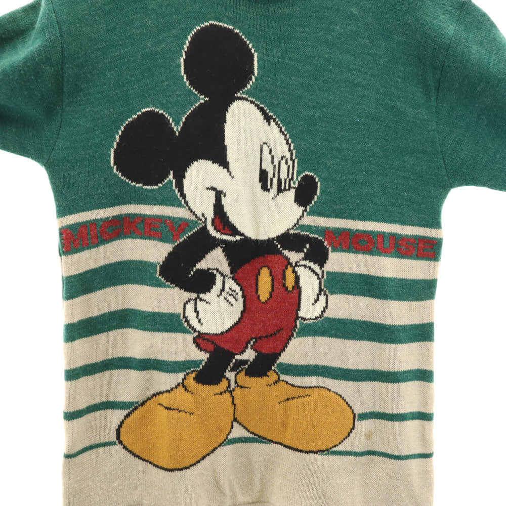 コックスコンボ ミッキーマウス 長袖 セーター M グリーン ディズニー メンズ