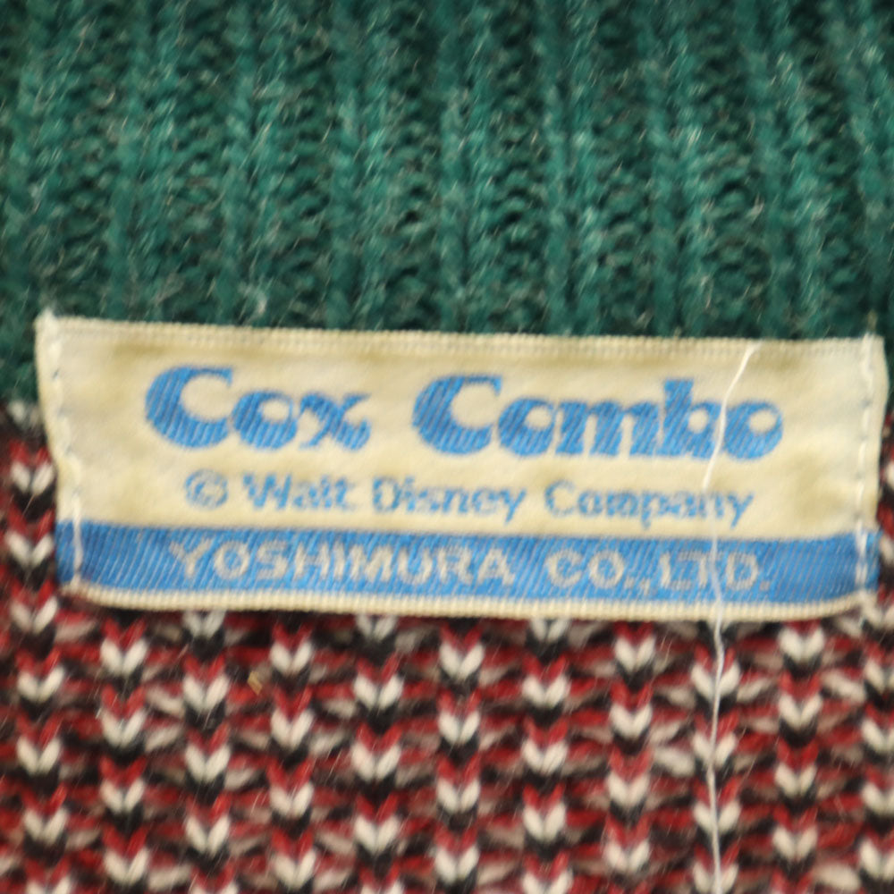コックスコンボ ミッキーマウス 長袖 セーター M グリーン ディズニー メンズ