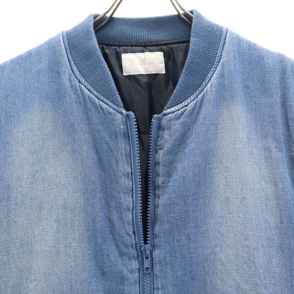 エルエイチピー シャンブレー 中綿ジャケット S ウォッシュブルー L.H.P Lazy Hazy Planet ブルゾン メンズ
