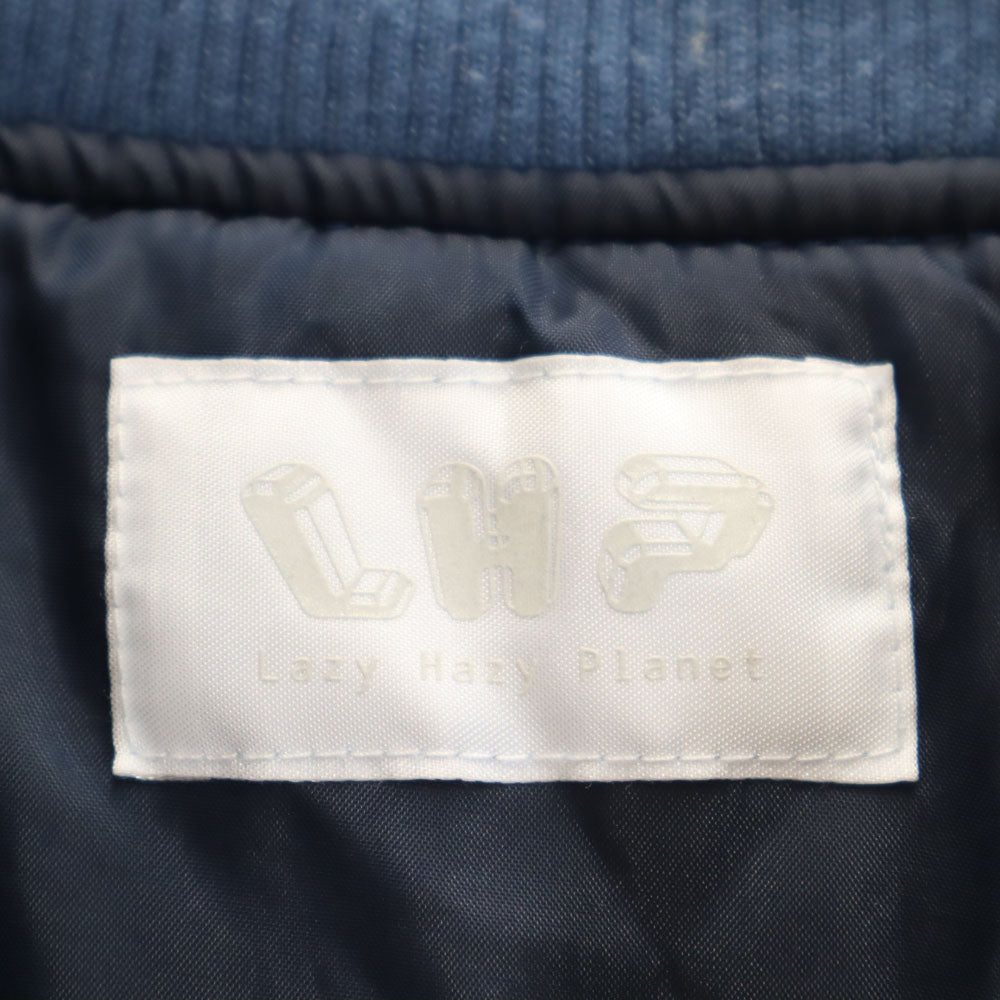 エルエイチピー シャンブレー 中綿ジャケット S ウォッシュブルー L.H.P Lazy Hazy Planet ブルゾン メンズ