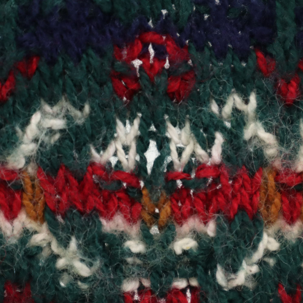 ALPS 80s 90s USA製 オールド ノルディック柄 長袖 セーター XL グリーン ニット メンズ