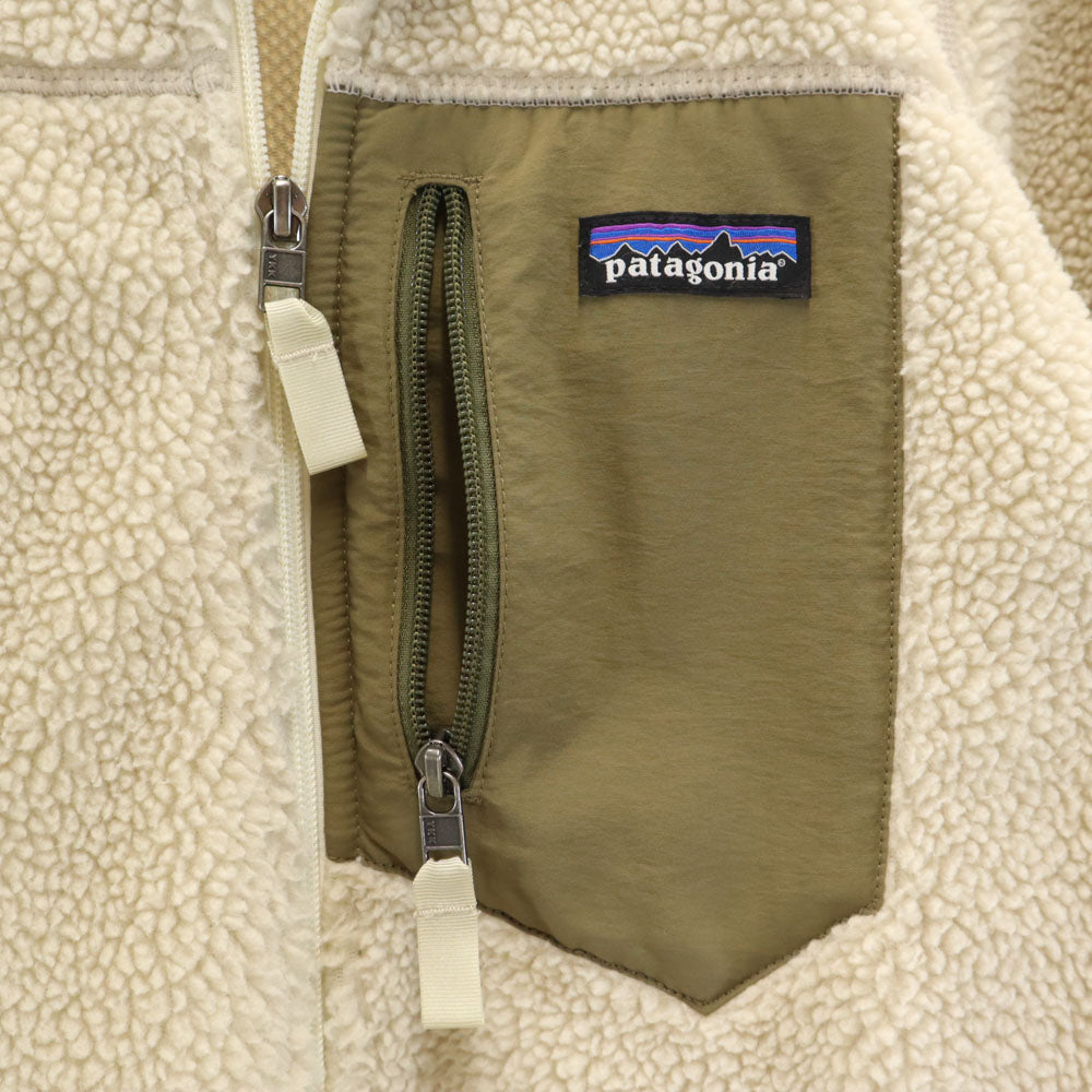 patagonia パタゴニア アウトドア 23074 クラシックレトロ ボアジャケット XS ベージュ メンズ