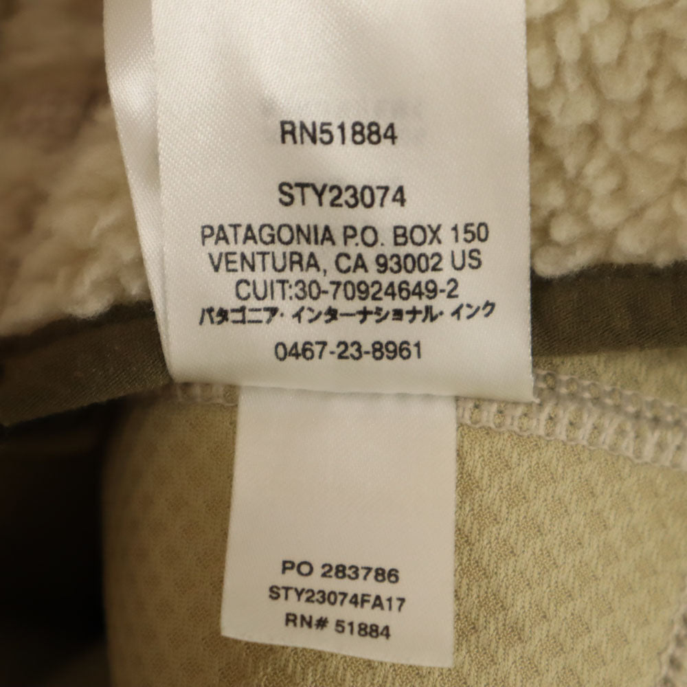 patagonia パタゴニア アウトドア 23074 クラシックレトロ ボアジャケット XS ベージュ メンズ
