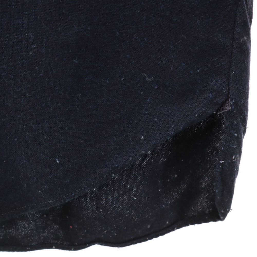 BROWNING 80s 70s ウールブレンド ヴィンテージ 長袖 シャツ M ネイビー メンズ