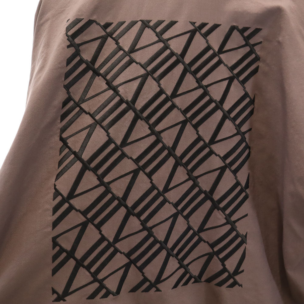 SHAREEF シャリーフ 日本製 バック刺繍 ドロップショルダー コーチジャケット 1 パープルブラウン系 メンズ