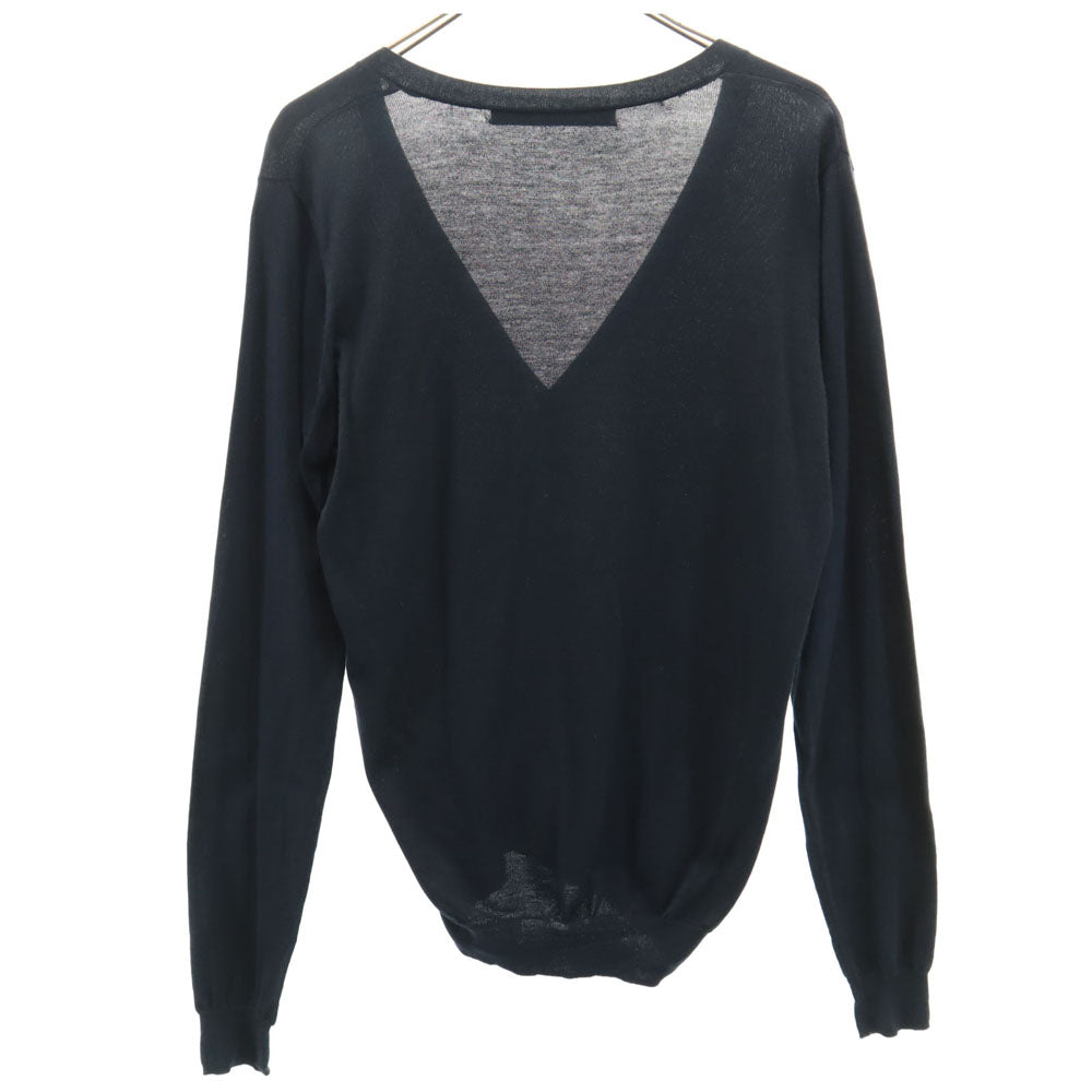 JOHN LAWRENCE SULLIVAN ジョンローレンスサリバン 長袖 ニットカーディガン M 濃紺 レディース