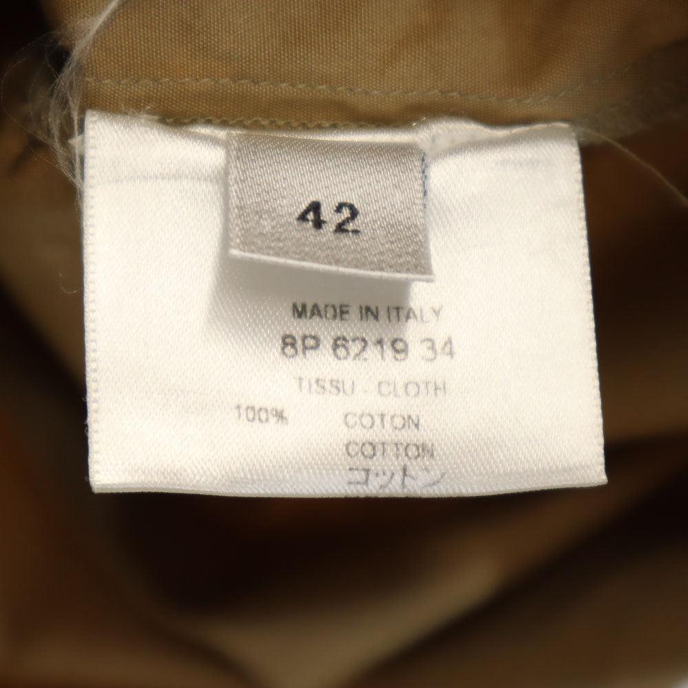 GIVENCHY ジバンシィ イタリア製 長袖 ドロップショルダー シャツ 42 ベージュ レディース