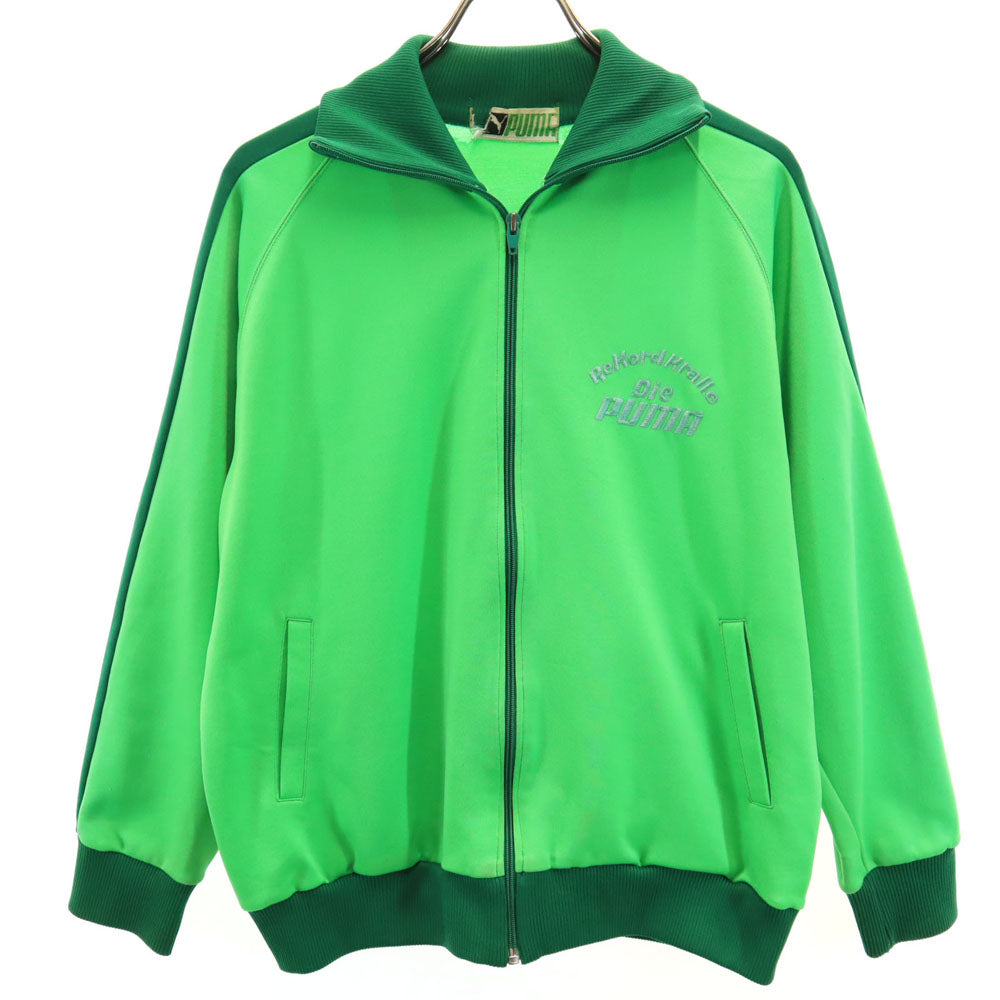 PUMA プーマ 80s 90s オールド トラックジャケット L 黄緑 ジャージ メンズ