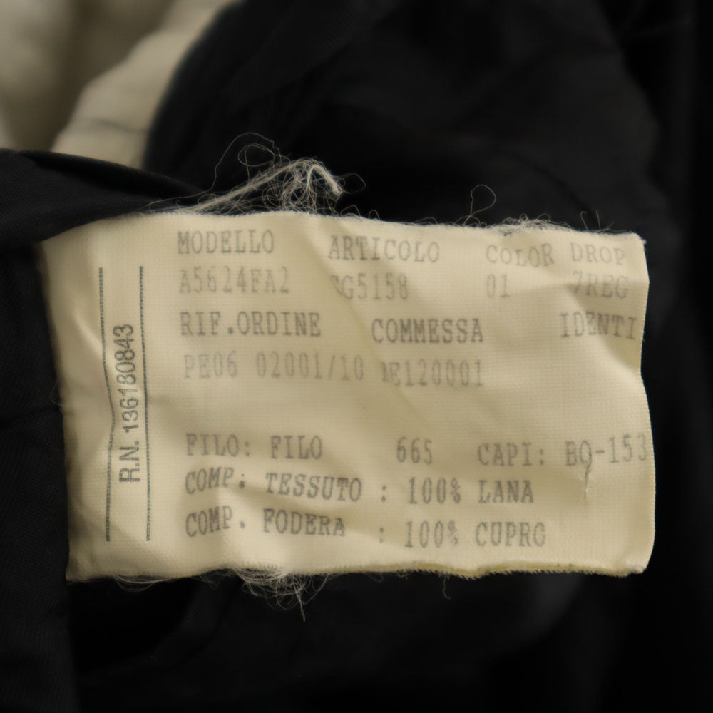 Salvatore Ferragamo サルヴァトーレフェラガモ イタリア製 テーラードジャケット 52 濃紺 ビッグサイズ ブレザー メンズ