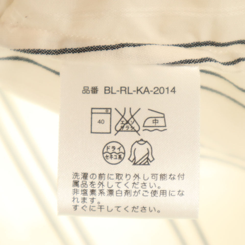 ラルフローレン ストライプ柄 長袖 シャツ 9 アイボリー系 RALPH LAUREN メンズ