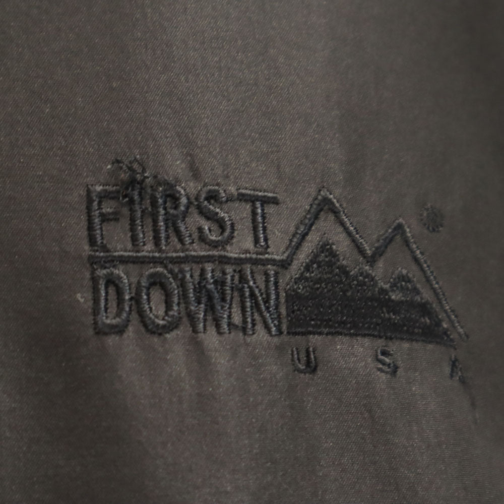 ファーストダウン ジップジャケット 上下 セットアップ L ブラック FIRSTDOWN 裏トリコット メンズ