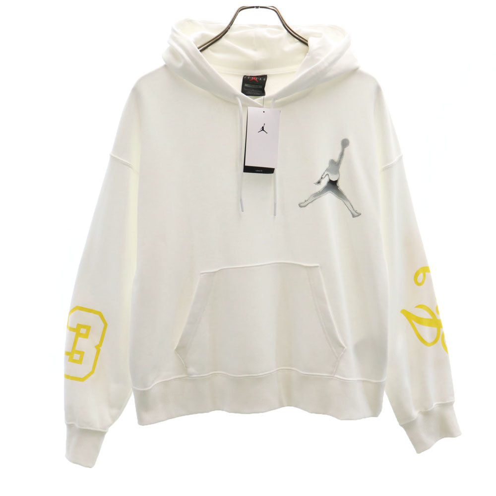 未使用 AIR JORDAN エアジョーダン 長袖 スウェットパーカー L ホワイト NIKE ナイキ レディース