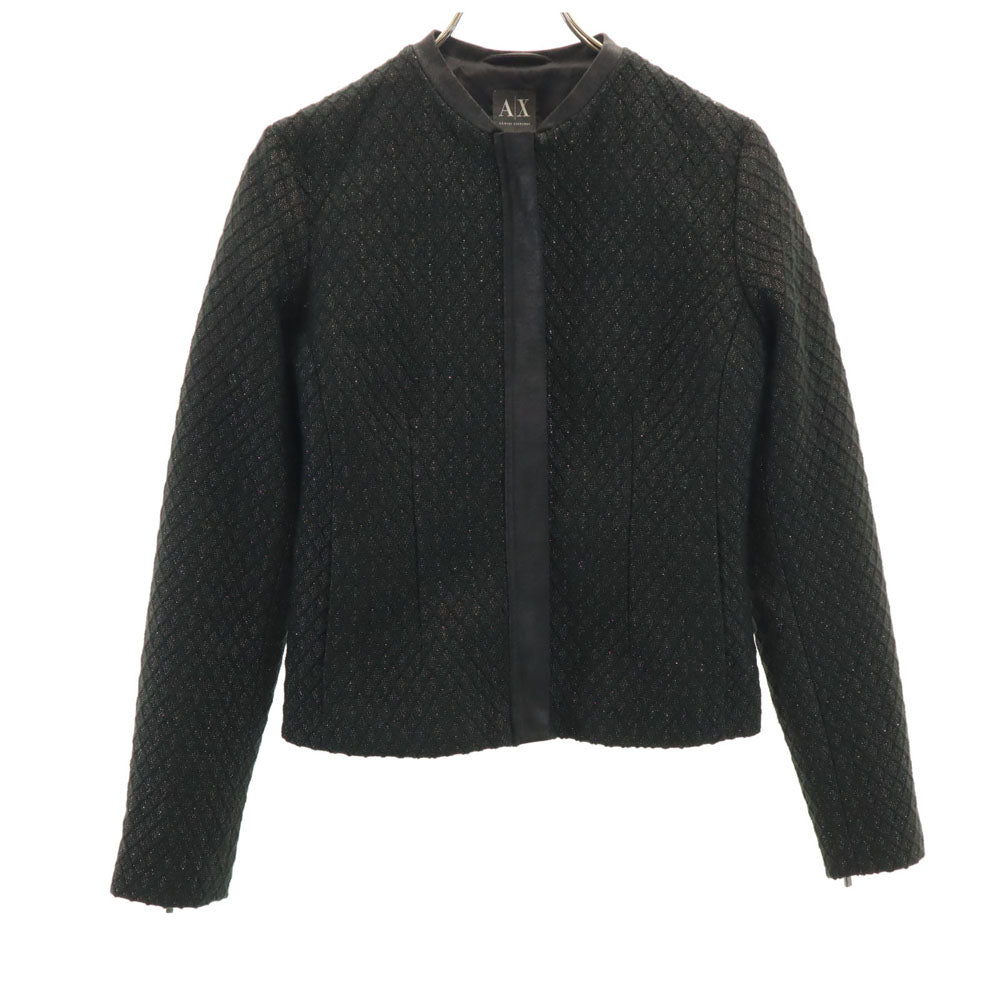 ARMANI EXCHANGE アルマーニエクスチェンジ ウールブレンド ブルゾン S ブラック ジャケット レディース