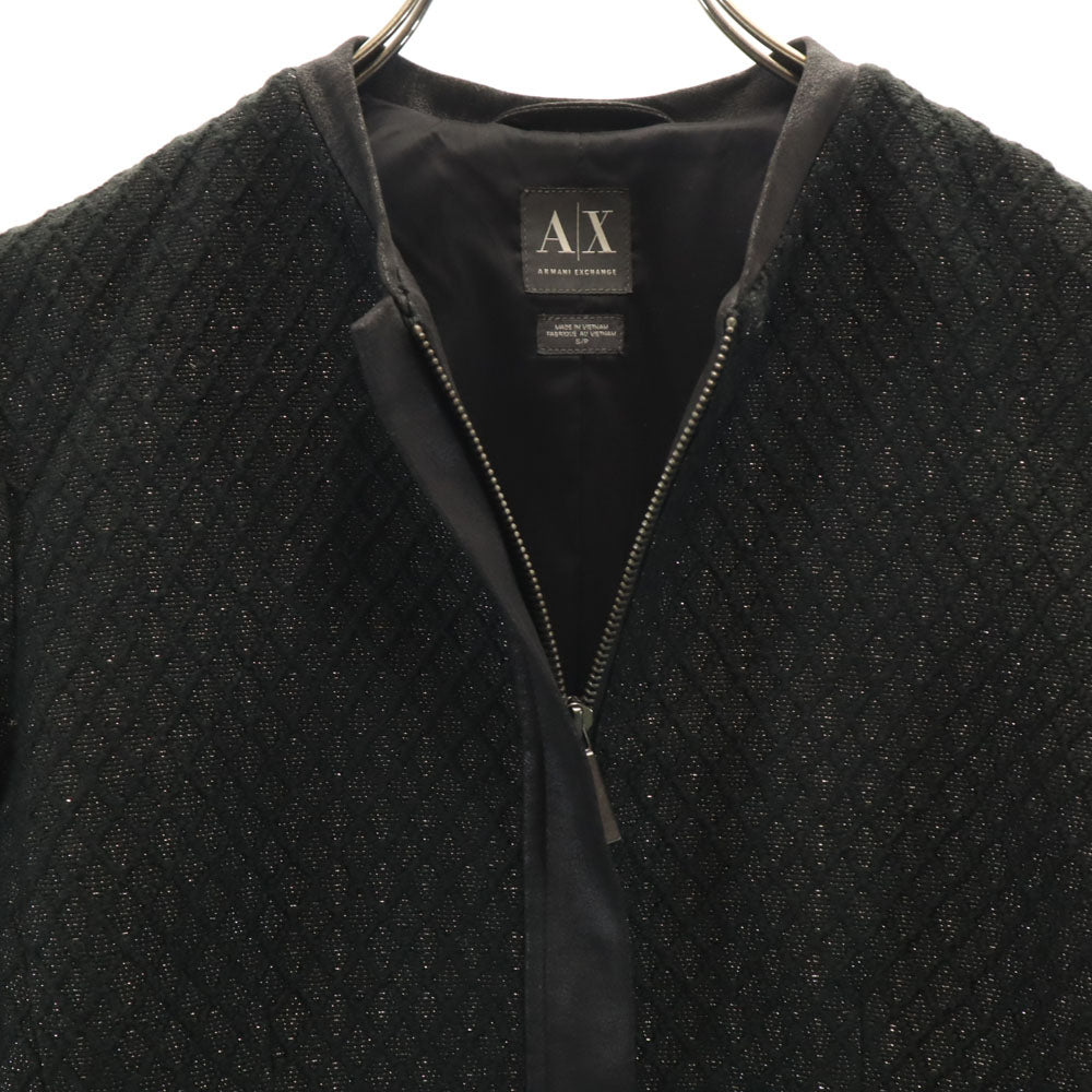 ARMANI EXCHANGE アルマーニエクスチェンジ ウールブレンド ブルゾン S ブラック ジャケット レディース