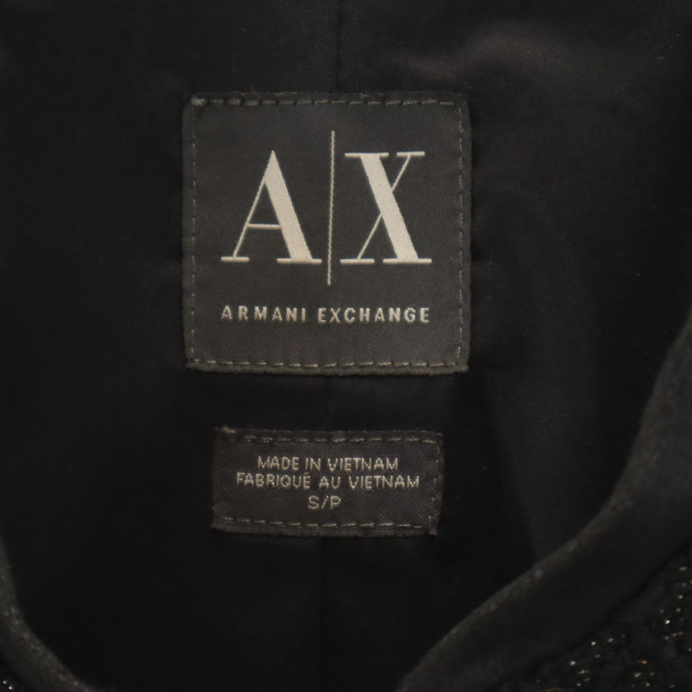 ARMANI EXCHANGE アルマーニエクスチェンジ ウールブレンド ブルゾン S ブラック ジャケット レディース