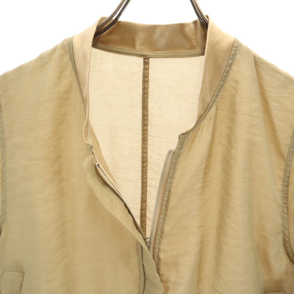 未使用 SNIDEL スナイデル 長袖 シアー ブルゾン F ベージュ ジャケット レディース
