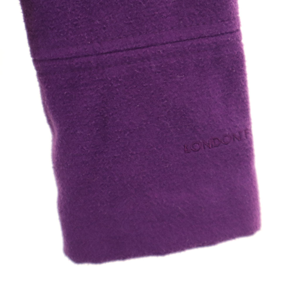 ロンドンフォグ ショート コート 7/8 パープル LONDON FOG ダブルブレスト キッズ