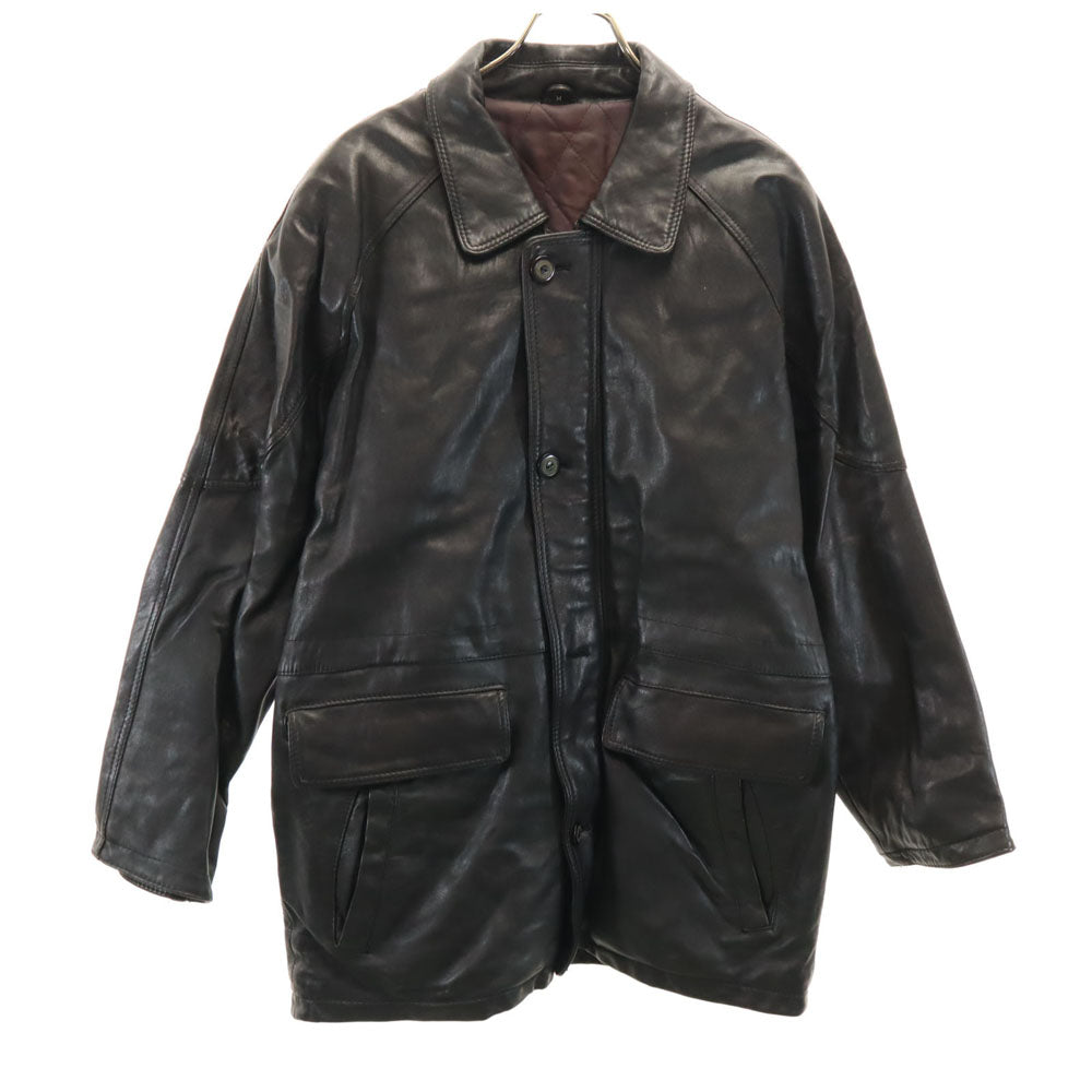INIZIO レザーコート M ブラック INIZIO 中綿入り メンズ