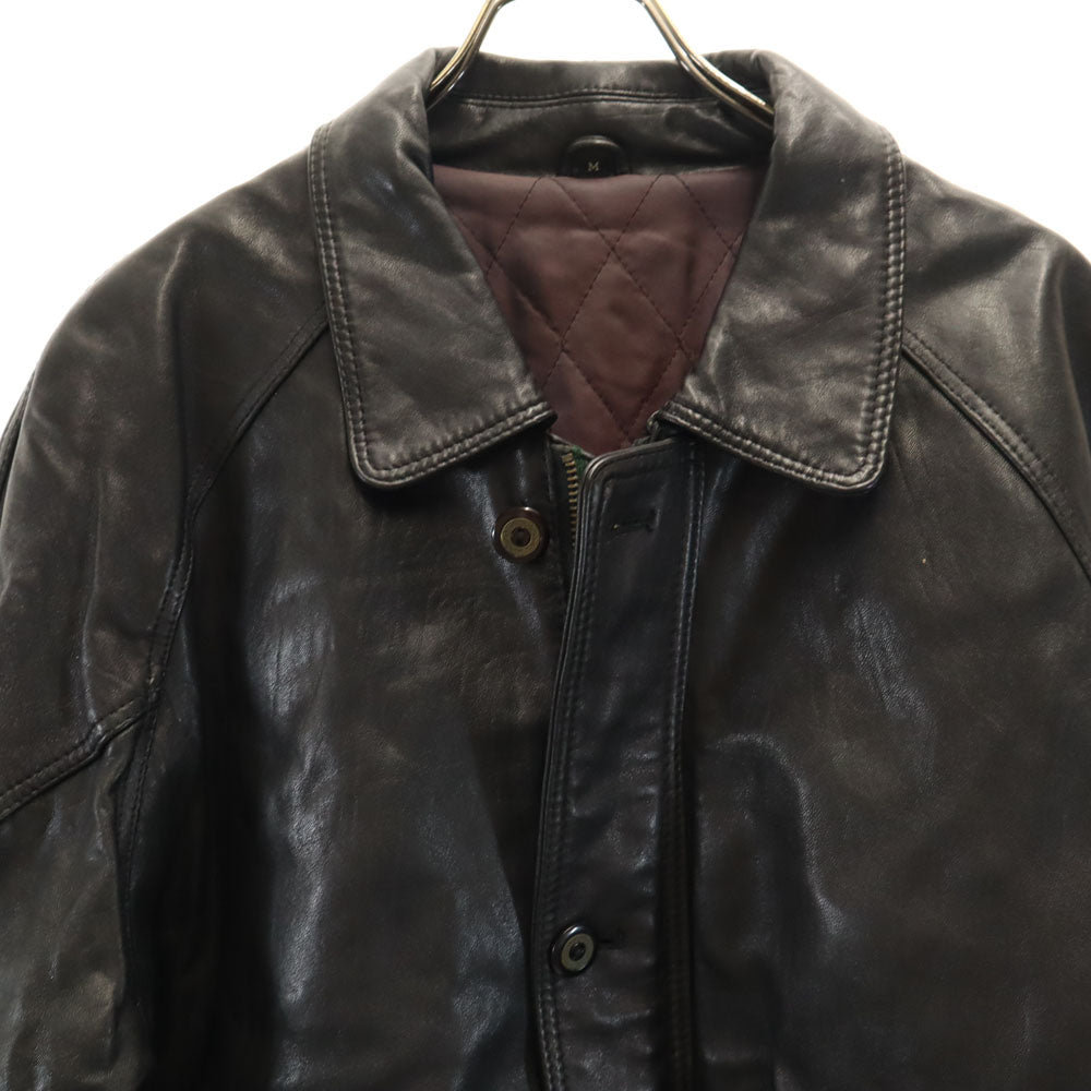 INIZIO レザーコート M ブラック INIZIO 中綿入り メンズ