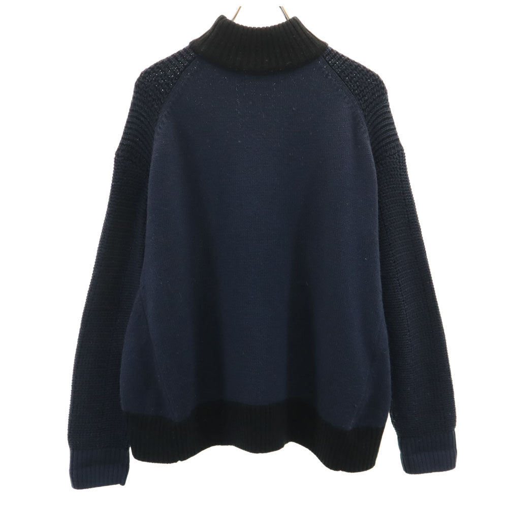 FRED PERRY フレッドペリー 長袖 セーター UK10 ネイビー ニット レディース
