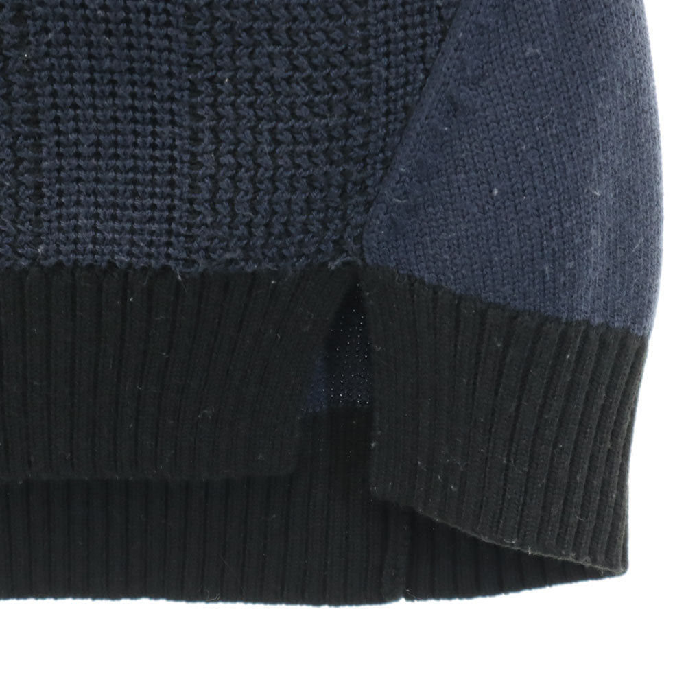 FRED PERRY フレッドペリー 長袖 セーター UK10 ネイビー ニット レディース