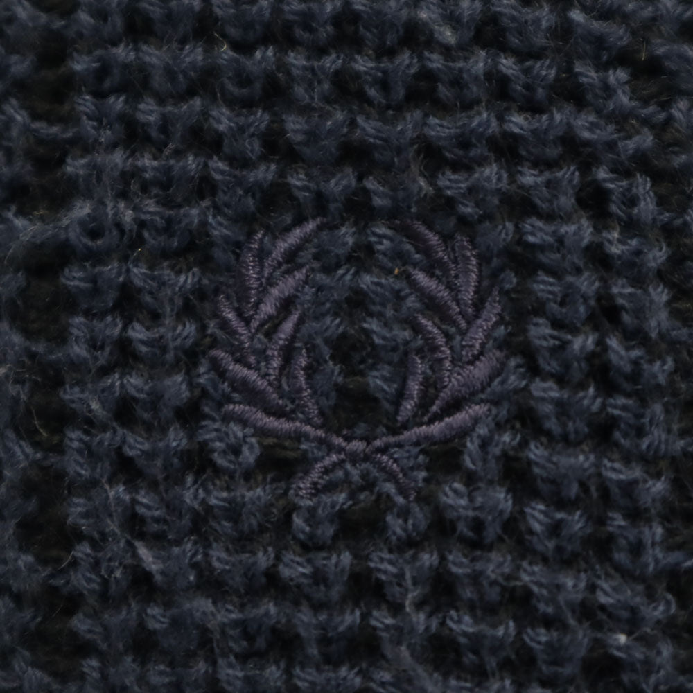 FRED PERRY フレッドペリー 長袖 セーター UK10 ネイビー ニット レディース