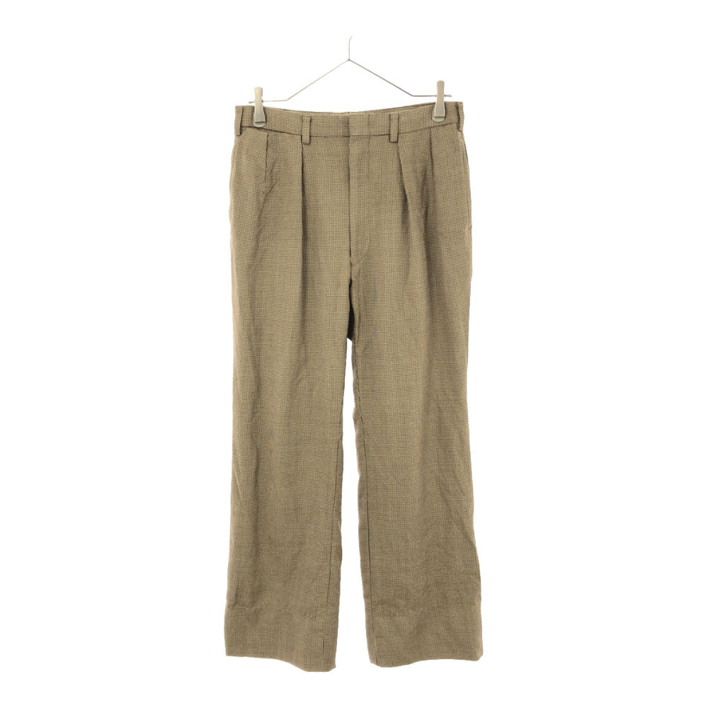 Polo by Ralph Lauren ポロバイラルフローレン 90s 日本製 ウール 千鳥格子 スラックスパンツ 86 ブラウン系 オールド レディース