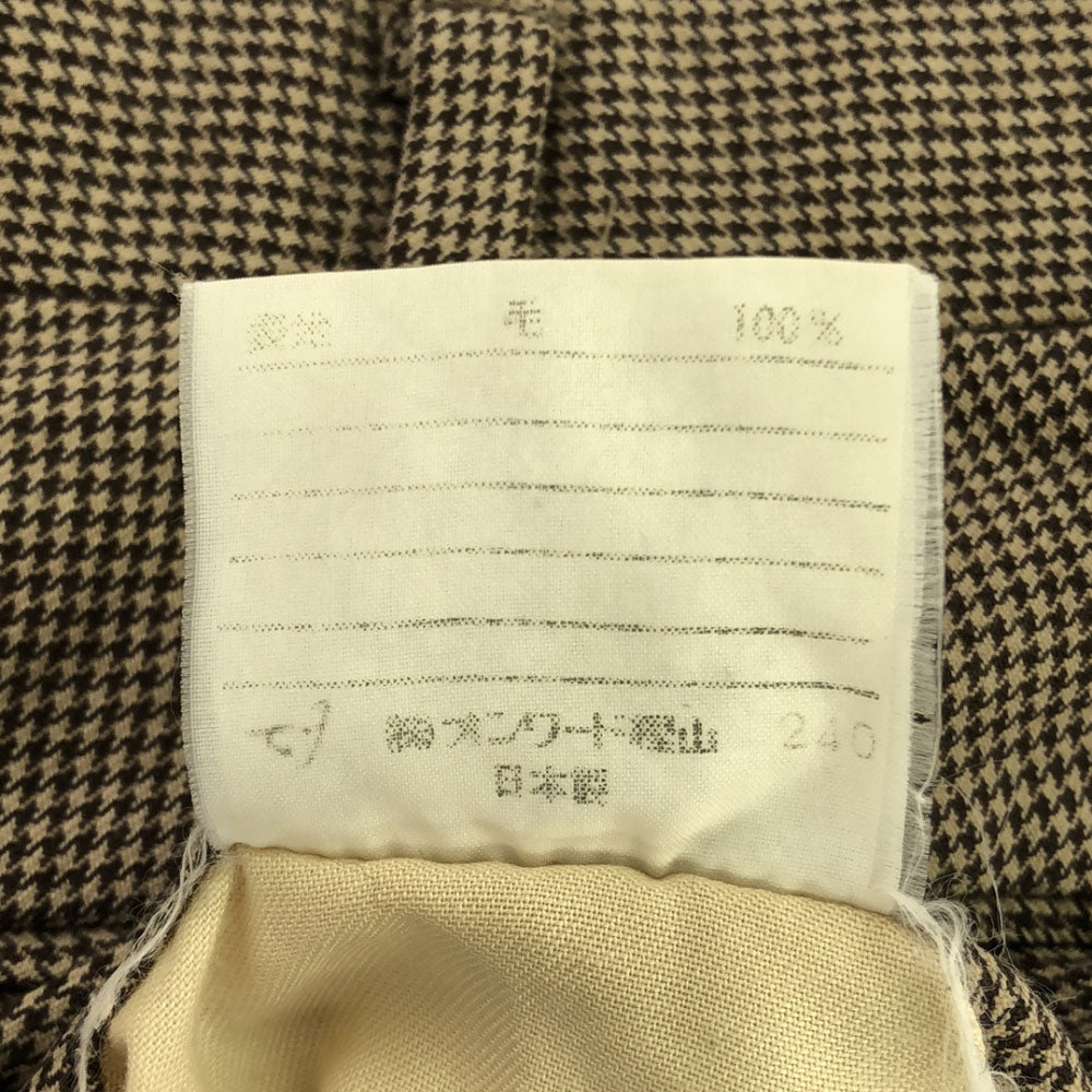 Polo by Ralph Lauren ポロバイラルフローレン 90s 日本製 ウール 千鳥格子 スラックスパンツ 86 ブラウン系 オールド レディース