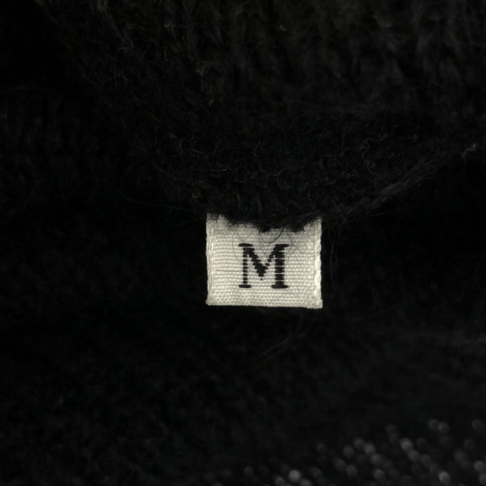 YVES SAINT LAURENT イヴサンローラン 90s オールド 長袖 Vネック ニット M ブラック セーター レディース