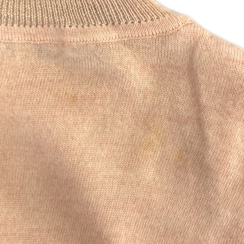 Christian Dior SPORTS クリスチャンディオール スポーツ 90s ウール オールド 長袖 ハイネック Aライン ニット M サーモンピンク×ブラック セーター レディース