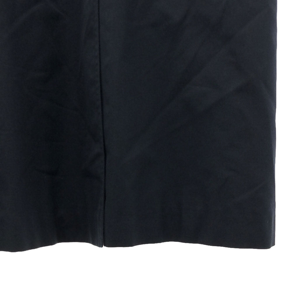 Aquascutum アクアスキュータム 80s イングランド製 ヴィンテージ 半袖 ステンカラーコート 45 ネイビー系 裏地付き レディース