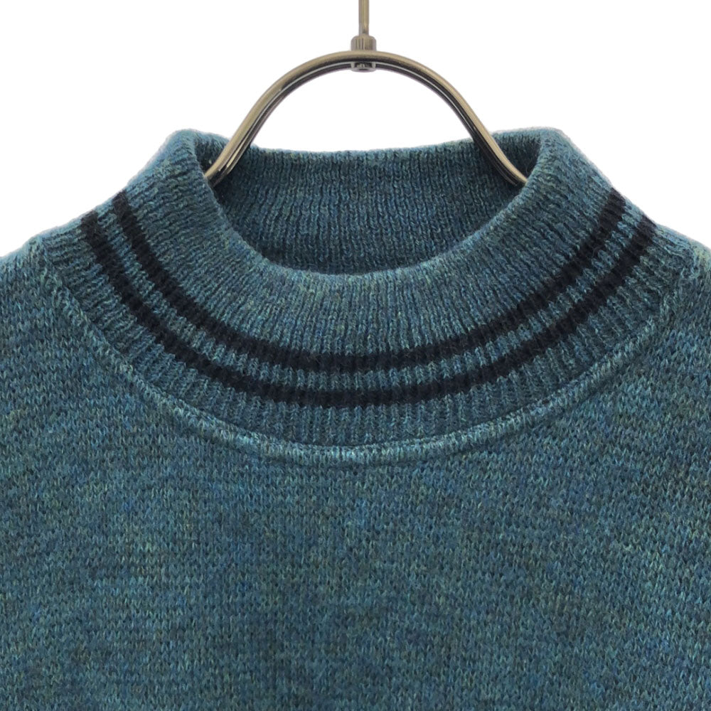 de Warchis in roma 90s イタリア製 オールド 刺繍 長袖 セーター 54 グリーン系 ニット メンズ