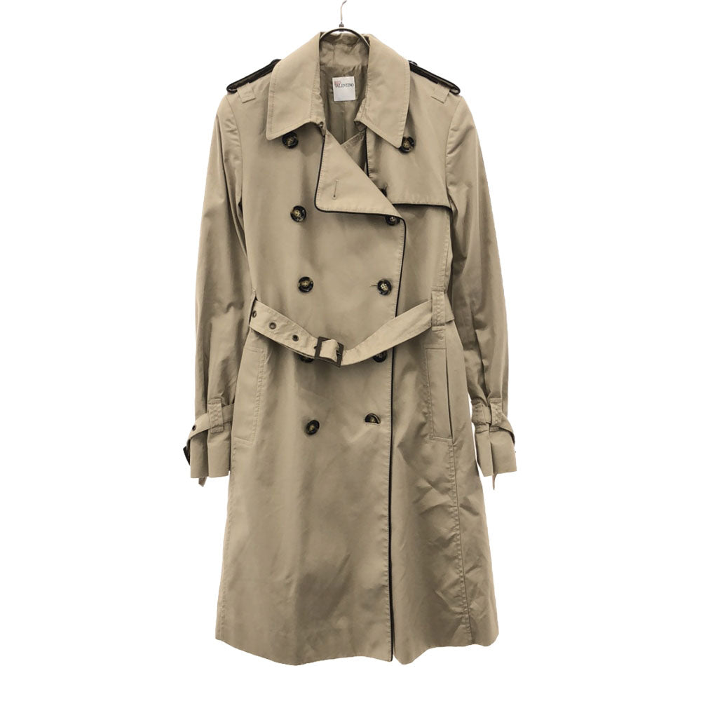 RED VALENTINO レッドヴァレンティノ バックリボン トレンチコート ベージュ ベルト 裏地付き レディース