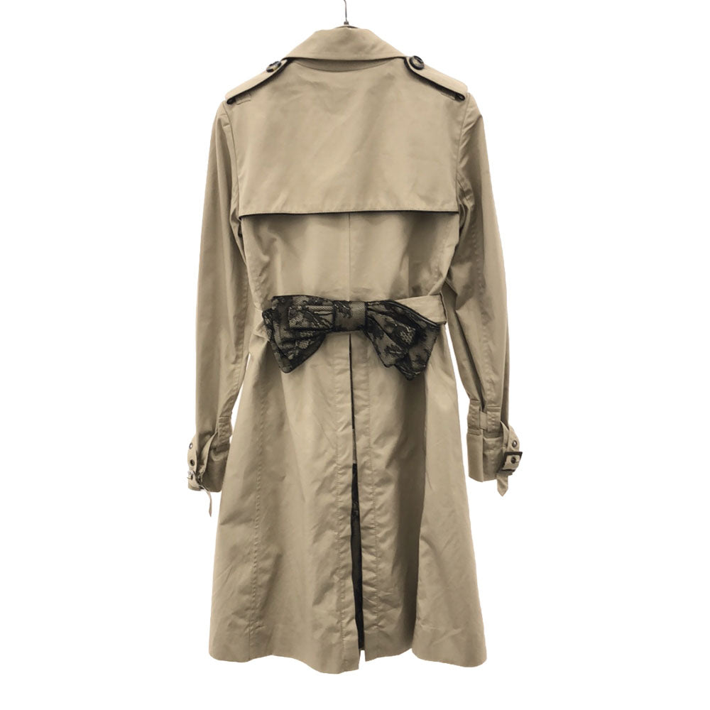 RED VALENTINO レッドヴァレンティノ バックリボン トレンチコート ベージュ ベルト 裏地付き レディース