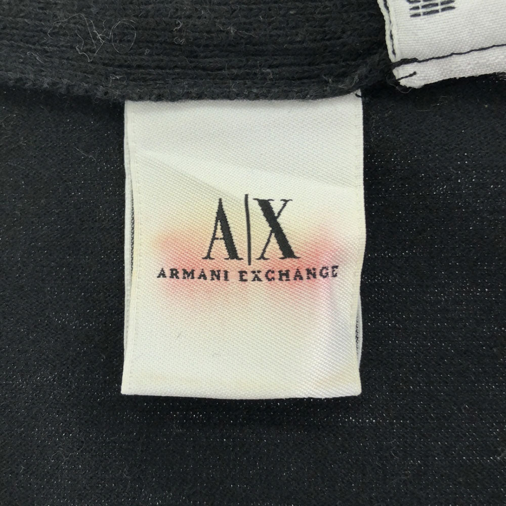 ARMANI EXCHANGE アルマーニ エクスチェンジ 90s オールド 長袖 ハーフジップ カットソー XS ブラック プルオーバー レディース