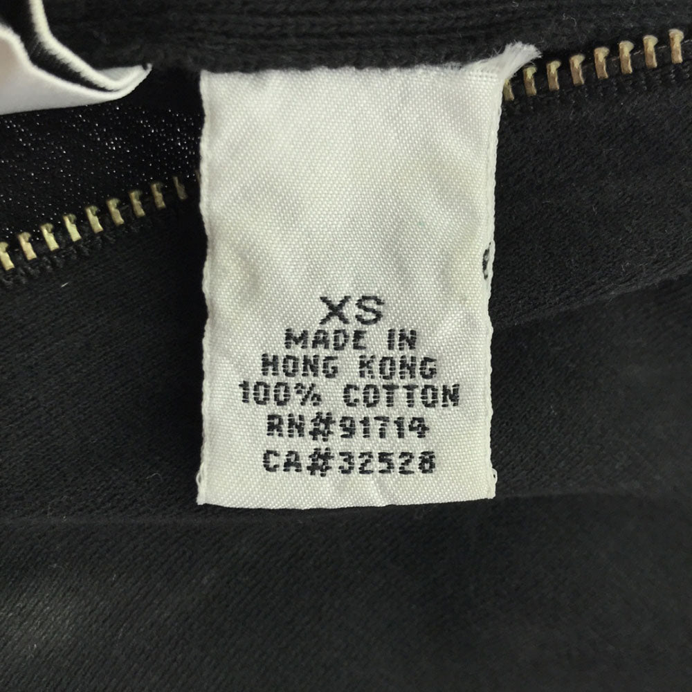 ARMANI EXCHANGE アルマーニ エクスチェンジ 90s オールド 長袖 ハーフジップ カットソー XS ブラック プルオーバー レディース