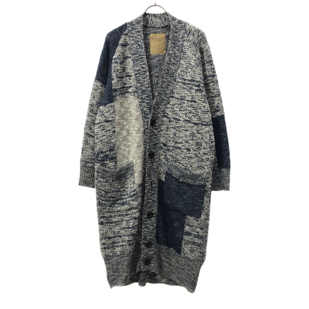 robes&confections ローブスアンドコンフェクションズ 日本製 長袖 ロング ニットカーディガン 1 ネイビー系 メンズ